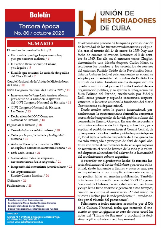 Boletín UNHIC No. 86 – octubre 2025